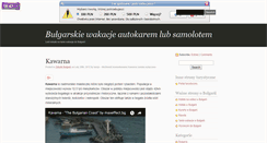 Desktop Screenshot of bulgaria.blogx.pl