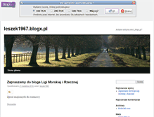 Tablet Screenshot of leszek1967.blogx.pl