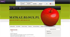 Desktop Screenshot of matkaz.blogx.pl