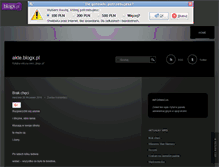 Tablet Screenshot of akte.blogx.pl