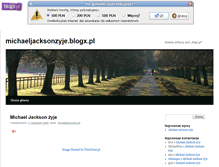 Tablet Screenshot of michaeljacksonzyje.blogx.pl