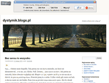 Tablet Screenshot of dystymik.blogx.pl