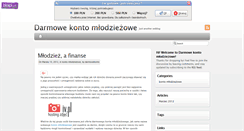 Desktop Screenshot of darmowekonto.blogx.pl