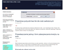 Tablet Screenshot of kredytybezbik.blogx.pl