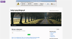 Desktop Screenshot of koty-i-psy.blogx.pl