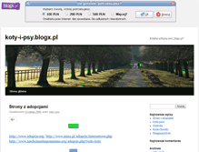 Tablet Screenshot of koty-i-psy.blogx.pl