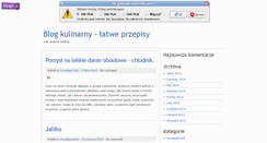 Desktop Screenshot of blogkulinarny.blogx.pl
