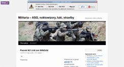 Desktop Screenshot of militaria.blogx.pl