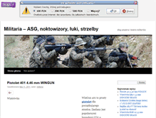 Tablet Screenshot of militaria.blogx.pl